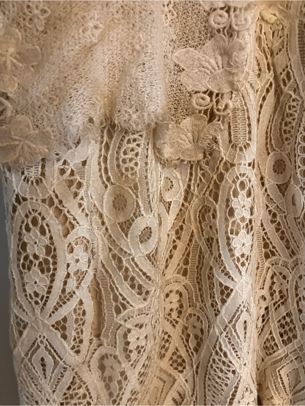 A Rare Bird Vintage Tea Stained Lace Pants - Picture 4 of 11